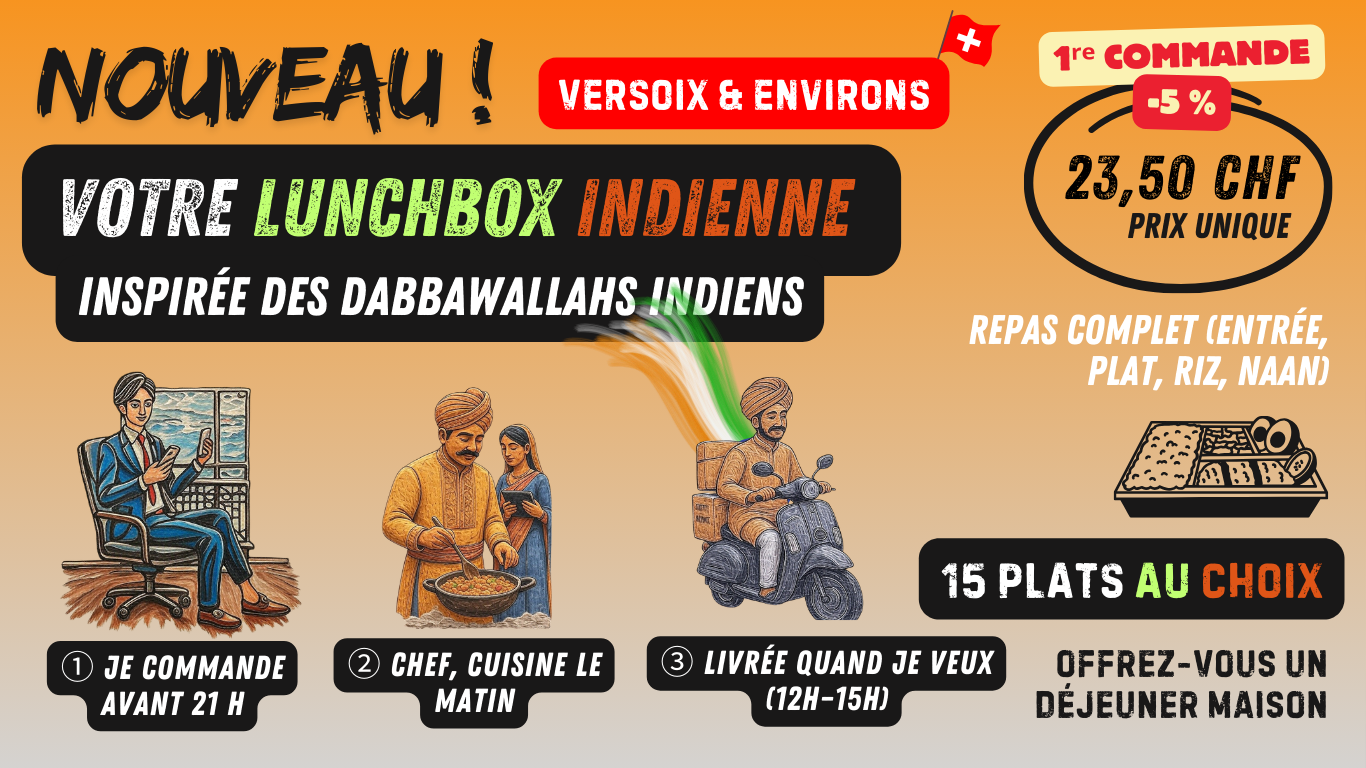 Lunchbox mumbai delice promo -5 jour % genève - versoix